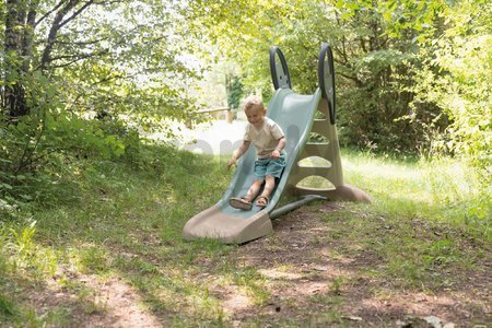 Šmykľavka ekologická s vodotryskom Toboggan XL Slide Green Smoby 230 cm šmýkacia plocha z recyklovaného materiálu s UV filtrom