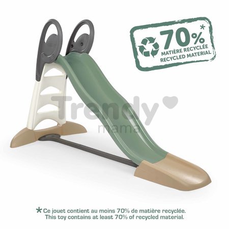 Šmykľavka ekologická s vodotryskom Toboggan XL Slide Green Smoby 230 cm šmýkacia plocha z recyklovaného materiálu s UV filtrom