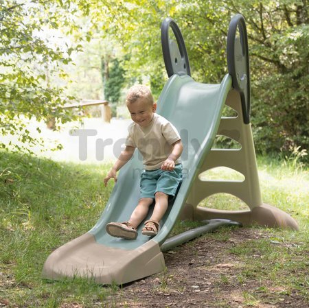 Šmykľavka ekologická s vodotryskom Toboggan XL Slide Green Smoby 230 cm šmýkacia plocha z recyklovaného materiálu s UV filtrom