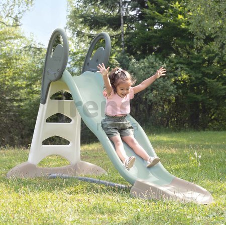 Šmykľavka ekologická s vodotryskom Toboggan XL Slide Green Smoby 230 cm šmýkacia plocha z recyklovaného materiálu s UV filtrom