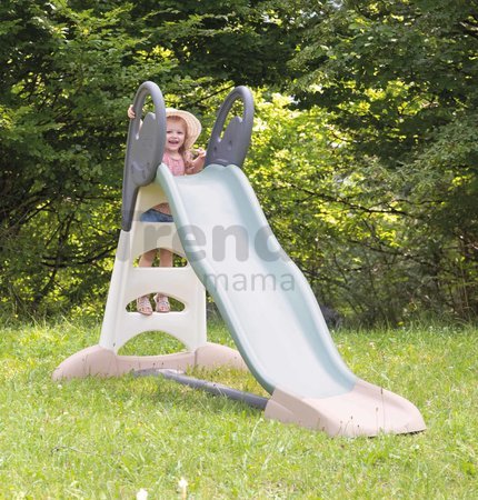 Šmykľavka ekologická s vodotryskom Toboggan XL Slide Green Smoby 230 cm šmýkacia plocha z recyklovaného materiálu s UV filtrom