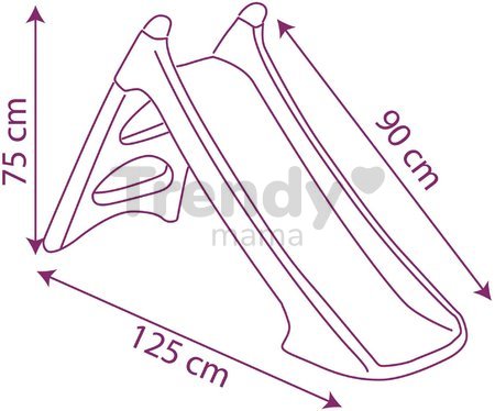 Šmykľavka s vlhčením Frozen XS Slide Smoby 90 cm s napájaním na vodu a UV filter od 24 mes