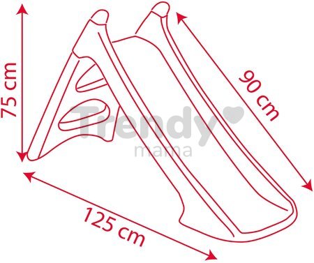 Šmykľavka s vlhčením Cars XS Slide Smoby 90 cm s napájaním na vodu a UV filter od 24 mes