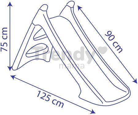 Šmykľavka s vlhčením Spidey XS Slide Smoby 90 cm s napájaním na vodu a UV filter od 24 mes