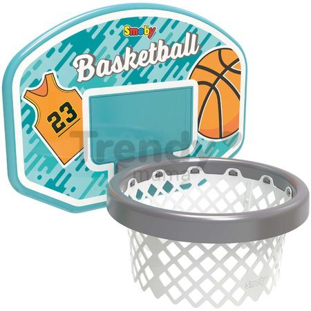 Basketbalový kôš na šmykľavky a stenu Basketball Hoop 3v1 Smoby s fixáciou na uchytenie a UV filtrom