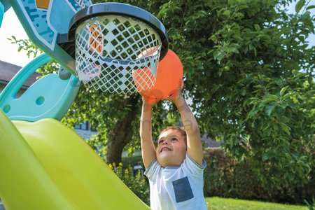 Basketbalový kôš na šmykľavky a stenu Basketball Hoop 3v1 Smoby s fixáciou na uchytenie a UV filtrom