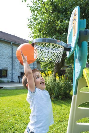 Basketbalový kôš na šmykľavky a stenu Basketball Hoop 3v1 Smoby s fixáciou na uchytenie a UV filtrom