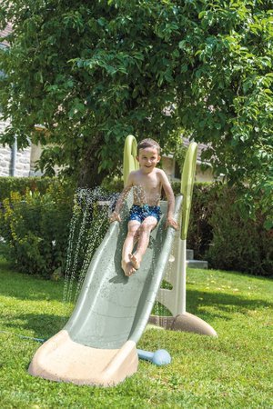 Vodná hra na záhradu a pod šmykľavky Splashy Way 2v1 Life Smoby s efektom vodného tunela s nastaviteľnou výškou trysiek a UV filtrom od 24 mes - model