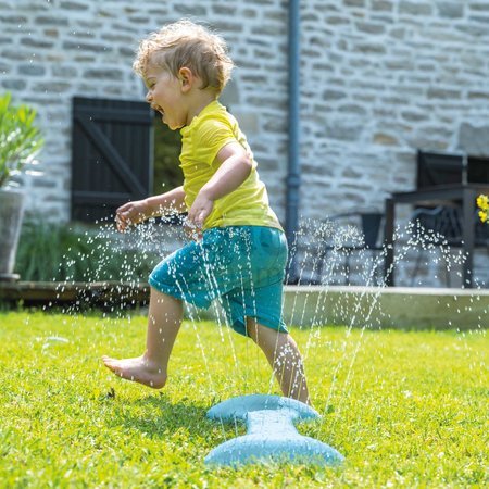 Vodná hra na záhradu a pod šmykľavky Splashy Way 2v1 Life Smoby s efektom vodného tunela s nastaviteľnou výškou trysiek a UV filtrom od 24 mes - model