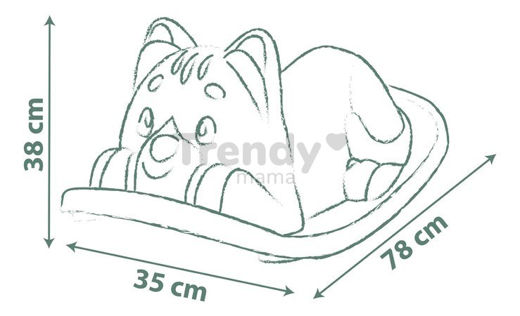 Hojdačka mačka Green Cat Rocker Life Smoby zelená s ergonomickým sedadlom s UV filtrom od 18 mes - model 2025