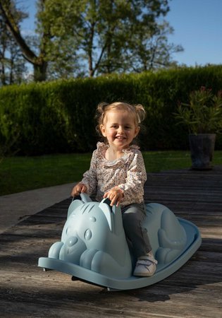 Hojdačka mačka Blue Cat Rocker Life Smoby modrá s ergonomickým sedadlom s UV filtrom od 18 mes - model 2025