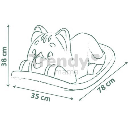 Hojdačka mačka Blue Cat Rocker Life Smoby modrá s ergonomickým sedadlom s UV filtrom od 18 mes - model 2025