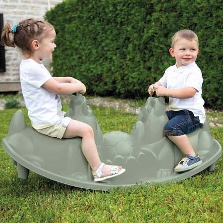 Hojdačka obojstranná s ergonomickými sedadlami Pes Green Dogs Rocker Life Smoby s držadlami zelená s UV filtrom od 18 mes - model 2025