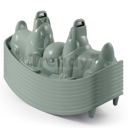 Hojdačka obojstranná s ergonomickými sedadlami Pes Green Dogs Rocker Life Smoby s držadlami zelená s UV filtrom od 18 mes - model 2025