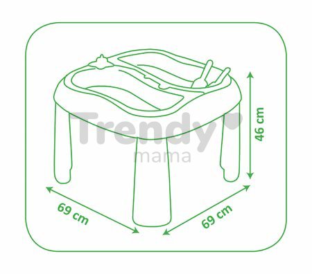Stôl Voda&Piesok Smoby s dvojitým krytom a loďka s formičkami od 18 mes