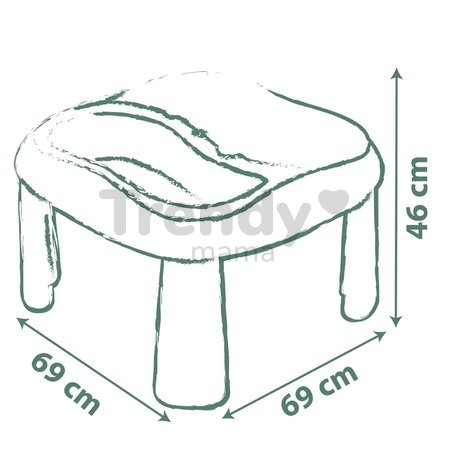 Stôl na vodu a piesok Water&Sand Table Life Smoby s otvorom pre slnečník a dvojitý kryt s loďkou formičkami a náradím s UV filtrom od 18 mes - model 2