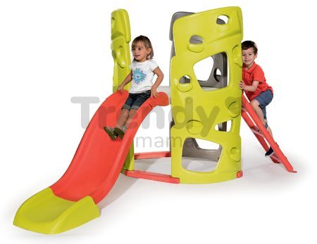 Preliezačka Multiactivity Climbing Tower Smoby s 3 lezeckými stenami a 150 cm šmykľavkou s UV filtrom od 2 rokov