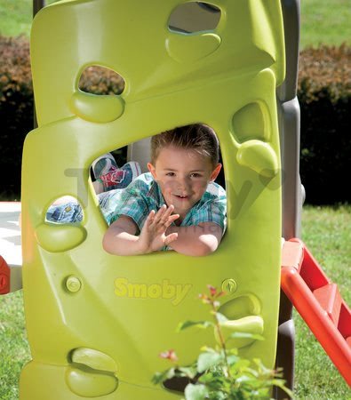 Preliezačka Multiactivity Climbing Tower Smoby s 3 lezeckými stenami a 150 cm šmykľavkou s UV filtrom od 2 rokov