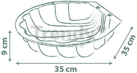 Pieskovisko ekologické mušľa Simple Sand Pit Green Smoby 35 cm pre malé priestory od 18 mes