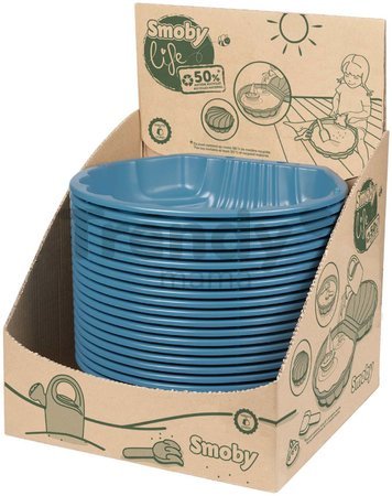 Pieskovisko ekologické mušľa Simple Sand Pit Green Smoby 35 cm pre malé priestory od 18 mes