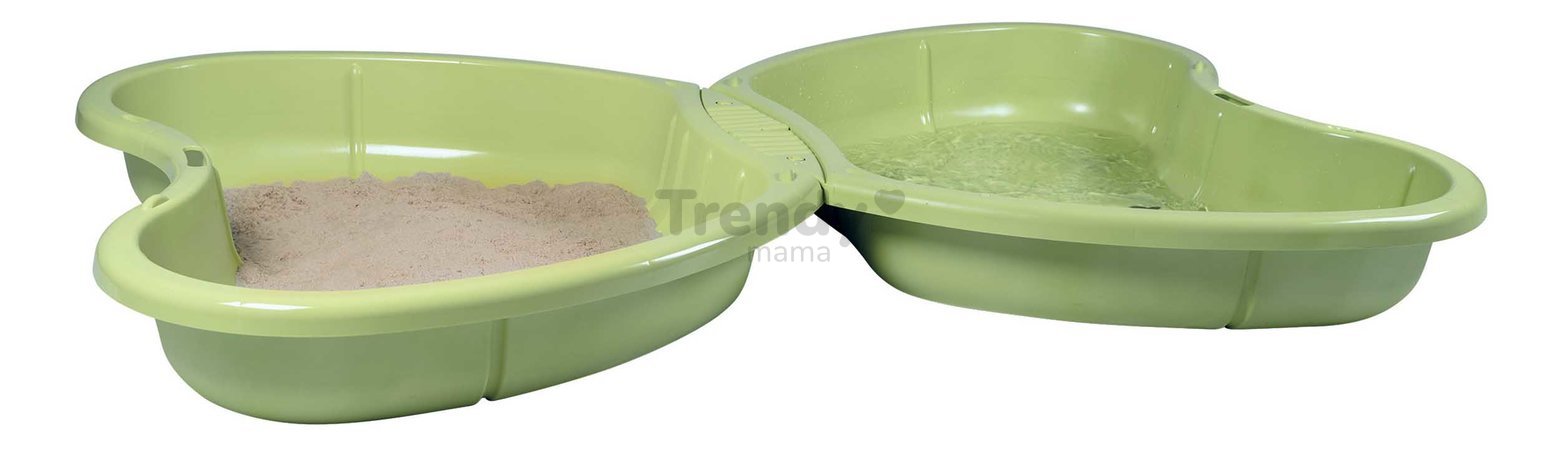Pieskovisko s vodotryskom Motýľ Butterfly Sand Pit Life Smoby objem 2*95 litrov 167*111 cm zelené od 24 mes - model 2025