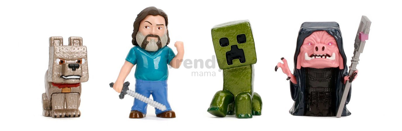 Figúrka zberateľská Minecraft Movie Wave 5 Jada kovová 4 rôzne druhy výška 6,5 cm od 8 rokov