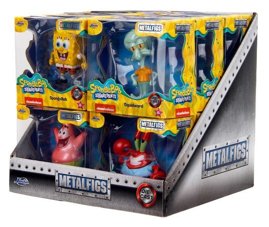 Figúrka zberateľská Sponge Bob Wave 1 Jada kovová 4 rôzne druhy výška 6,5 cm od 8 rokov