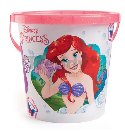 Detský vozík na ťahanie Disney Princess Smoby s vedro setom do piesku ružový (vedro výška 17 cm) od 18 mes