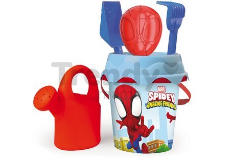 Vedro set Spidey Spiderman Garnished Bucket Smoby s krhlou 17 cm výška od 18 mes