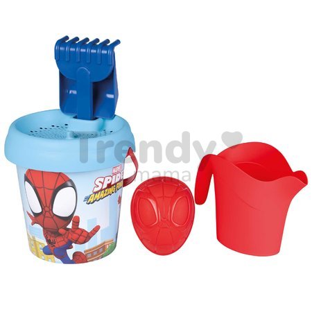 Vedro set Spidey Medium Garnished Bucket Life Smoby s krhlou 6 dielov 18 cm výška od 18 mes