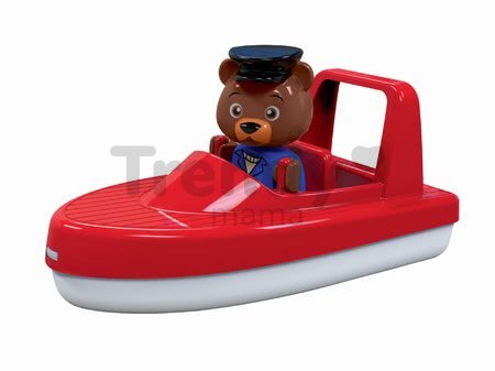 Motorový čln Aquaplay s kapitánom medveďom Bo kompatibilné s Duplom