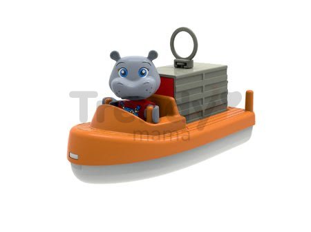 Lode s kontajnermi a motorové člny AquaPlay s hrošíkom a medveďom 7 kusov