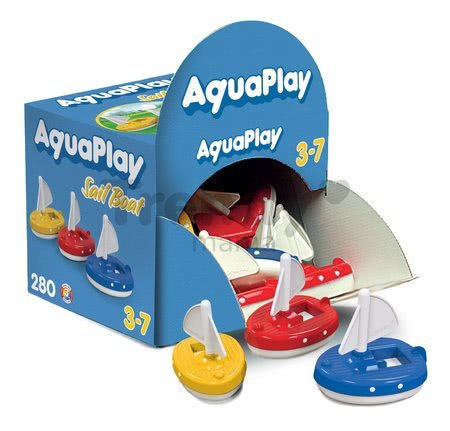 Plachetnica Aquaplay Regatta červená/modrá/žltá