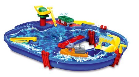 Vodná dráha Start Set AquaPlay s hrochom Wilmou a kontajnerovou loďou