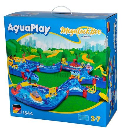 Vodná dráha Mega LockBox AquaPlay v kufríku so štyrmi figúrkami