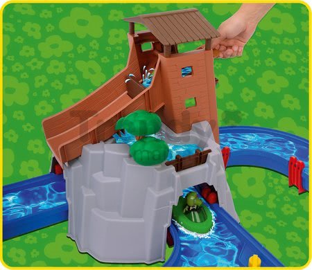 Vodná dráha Adventure Land AquaPlay dobrodružstvo pod vodopádom a 2 figúrky v horskej veži s vodným delom