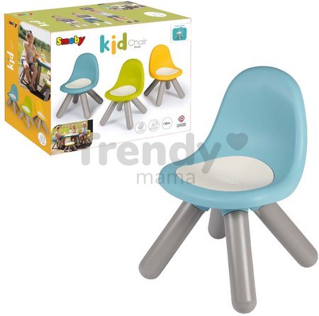 Stolička pre deti Kid Chair Blue Smoby modrá s UV filtrom s nosnosťou 50 kg výška sedadla 27 cm od 18 mes