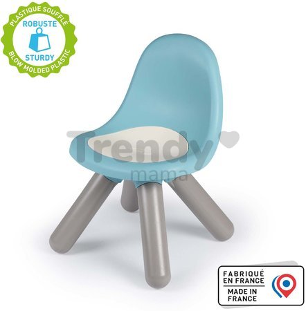 Stolička pre deti Kid Chair Blue Smoby modrá s UV filtrom s nosnosťou 50 kg výška sedadla 27 cm od 18 mes