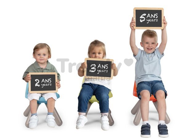 Stolička pre deti KidChair Blue Life Smoby modrá s UV filtrom 50 kg nosnosť výška sedadla 27 cm od 18 mes - model 2025