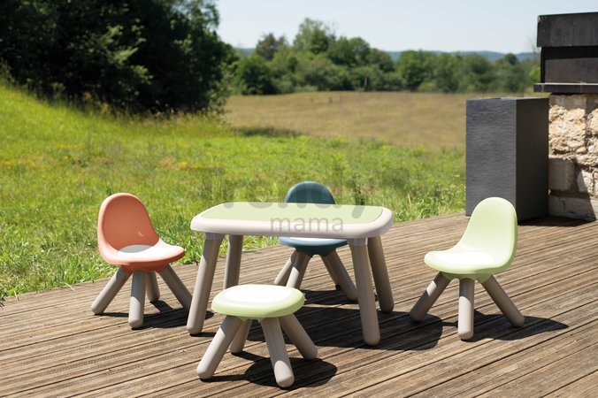 Stôl pre deti KidTable Life Smoby šedozelený s UV filtrom 76*52*45 cm od 18 mes - model 2025