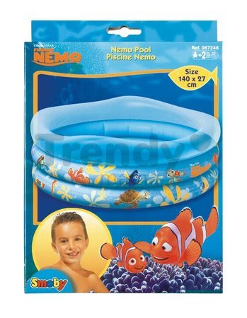 Nafukovací bazén Hľadá sa Nemo Smoby trojkomorový 140 cm od 10 mes