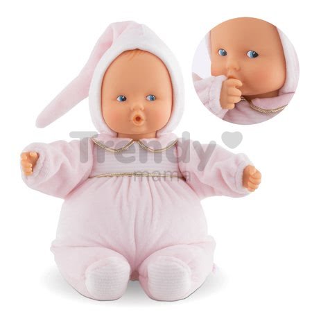 Bábika Babipouce Cotton Flower Mon Doudou Corolle s modrými očami a špúliacimi ústočkami 28 cm od 0 mes