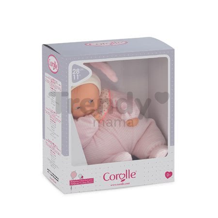 Bábika Babipouce Cotton Flower Mon Doudou Corolle s modrými očami a špúliacimi ústočkami 28 cm od 0 mes