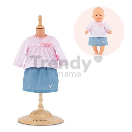 Oblečenie sada Top & Skirt Bébé Corolle pre 30 cm bábiku od 18 mes