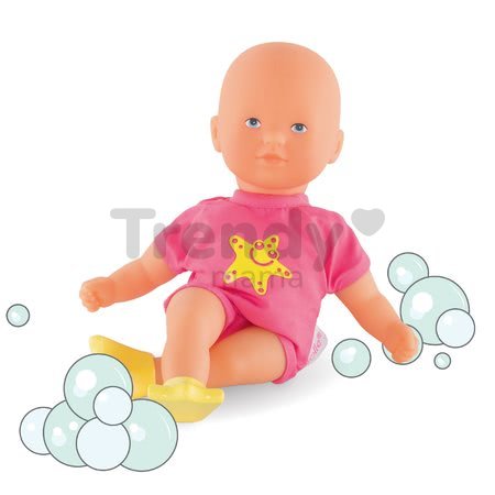 Bábika Mini Bath Pink Corolle s modrými očami a plutvami 20 cm od 18 mes