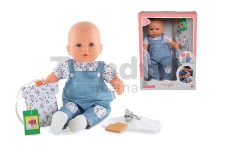 Bábika Gaby ide do škôlky Mon Grand Poupon Corolle 36 cm s hnedými klipkajúcimi očami a 5 doplnkov od 24 mes