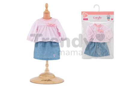 Oblečenie sada Top & Skirt Mon Grand Poupon Corolle pre 36 cm bábiku od 24 mes