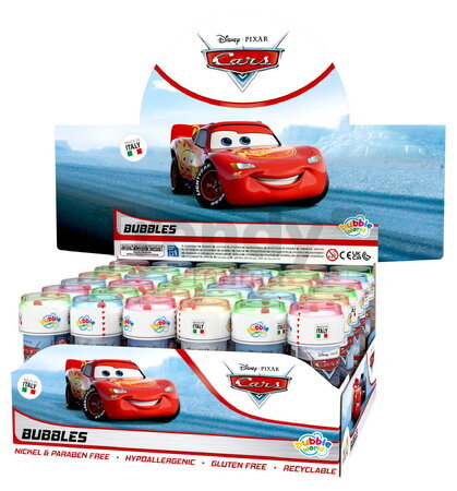 Bublifuk Autá Disney Cars Bubble World Dulcop hypoalergénny bez niklu a parabénov