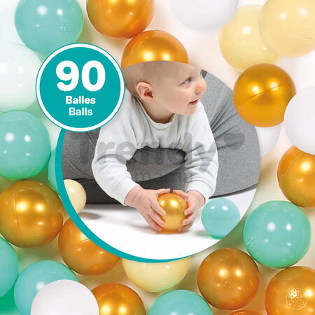 Plastové loptičky Balls Ludi 90 kusov od 6 mes