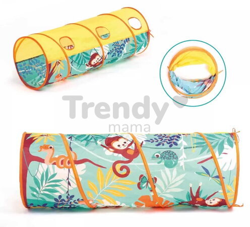 Preliezací tunel Jungle Play Tunnel Ludi 3 otvory od 24 mes
